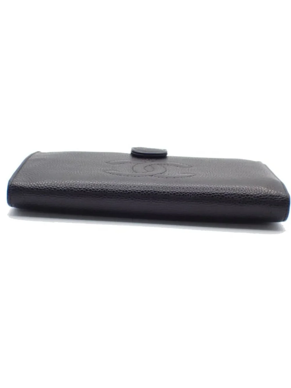 Chanel CC Bifold Wallet Black Caviar Leather